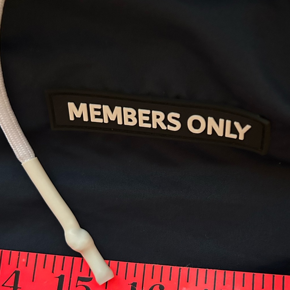 Members Only 1/2 zip windbreaker jacket Tiger Parrot Snake red white blue size S - Picture 7 of 10